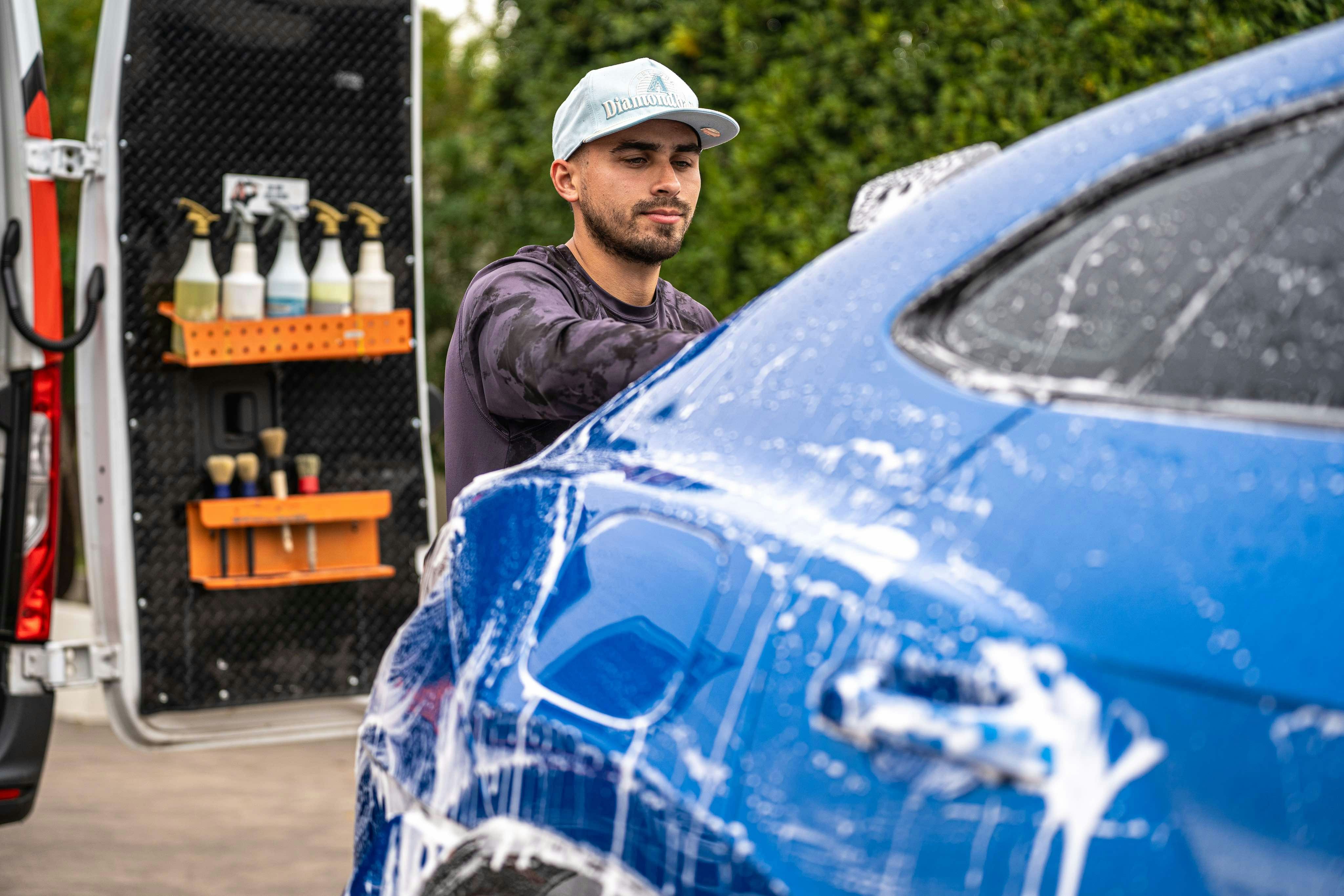 Vehicle detail representing the Apex Mobile Detailing website concept